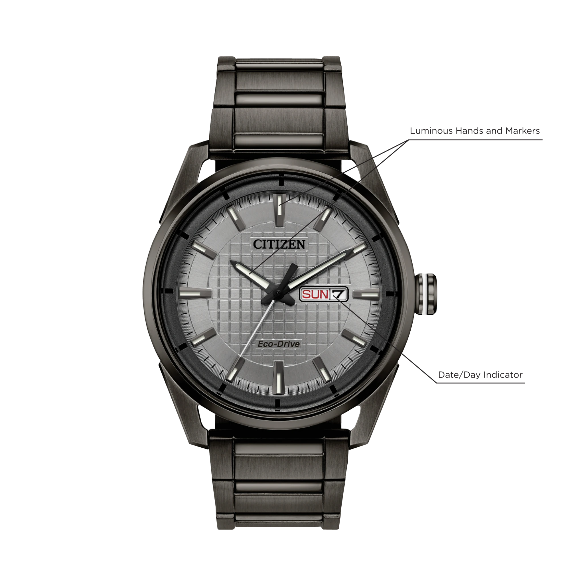 Citizen CTO Eco-Drive Gray Stainless Steel Watch | CITIZEN
